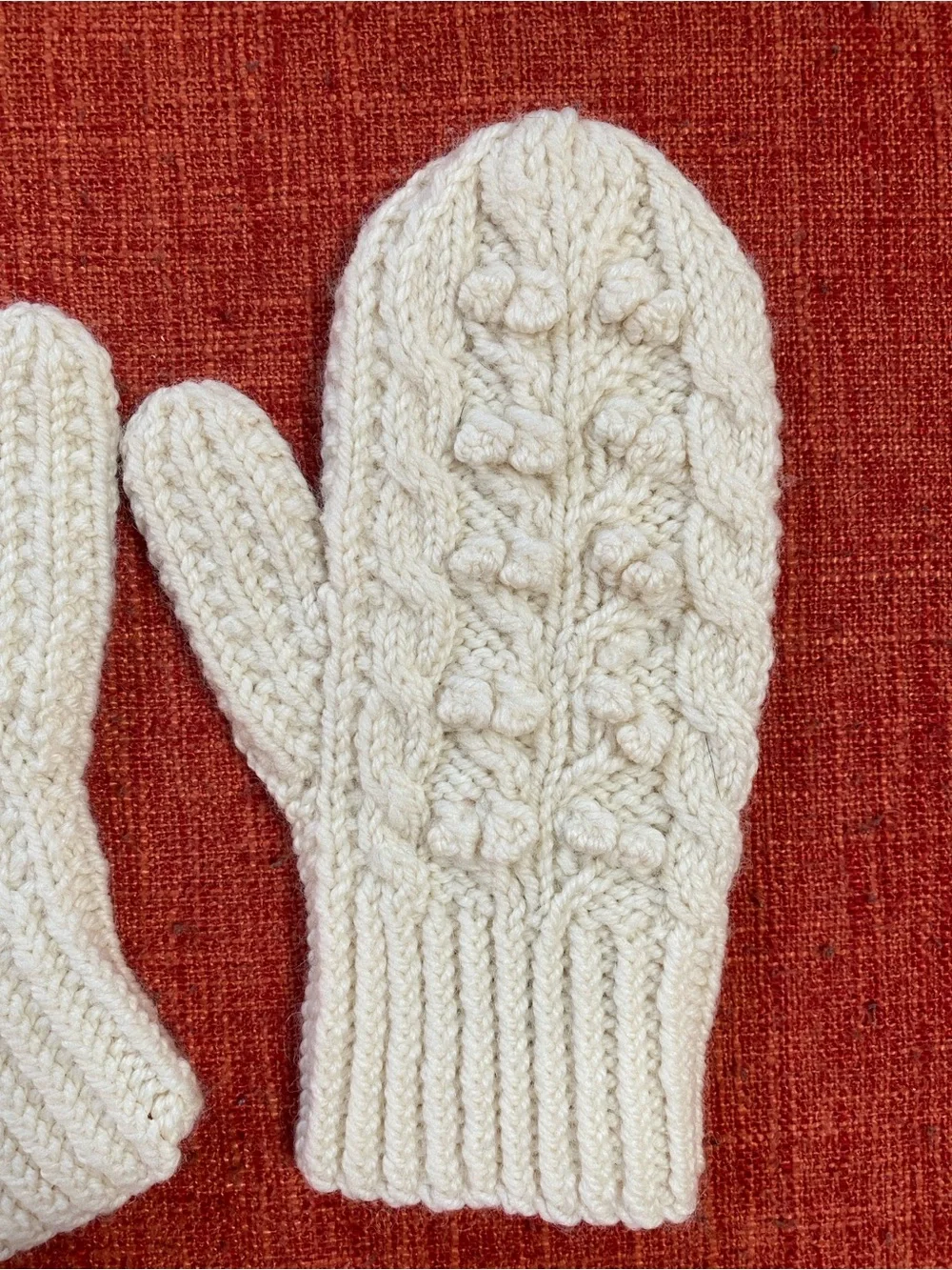 Carraigdonn Carraig Donn Hand Knit Aran Merino Wool Ireland Winter Mittens